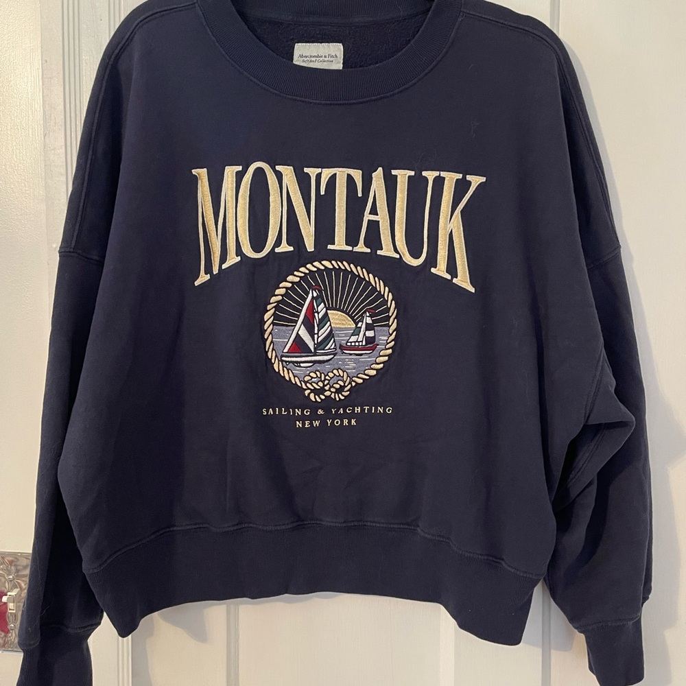 Montauk Navy Blue Women's Sweater